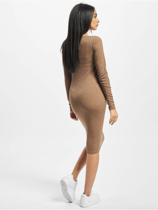 Urban Classics Kleid Ladies Rib khaki