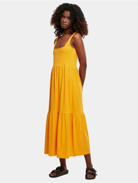 Urban Classics Kleid Ladies 7/8 Length Valance Summer orange