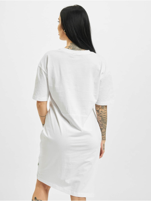 Urban Classics Kleid Organic Oversized Slit weiß