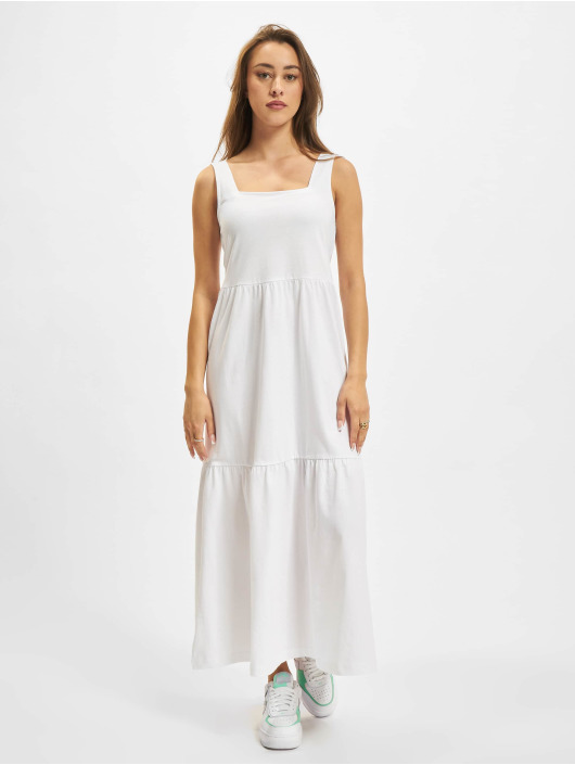 Urban Classics Kleid Ladies 7/8 Length Valance Summer weiß