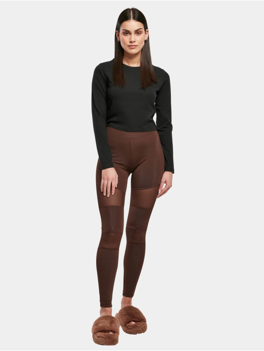 Urban Classics Legging Ladies Tech Mesh brun