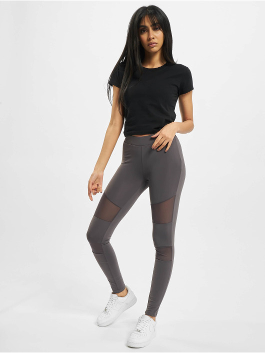 Urban Classics Legging Ladies Tech Mesh gris