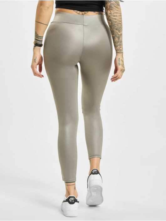 Urban Classics Legging Imitation Leather gris