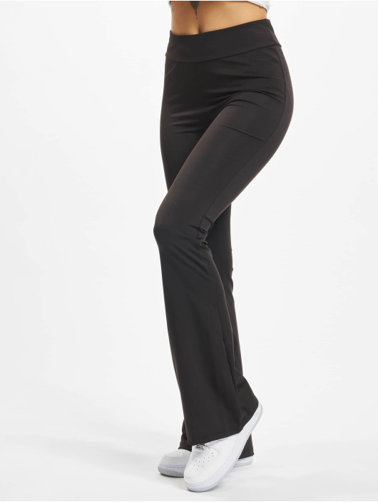Urban Classics Damen Legging Ladies Recycled High Waist Flared in schwarz