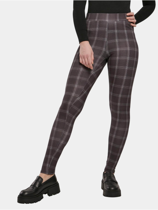 Urban Classics Damen Legging Ladies Soft Aop in schwarz