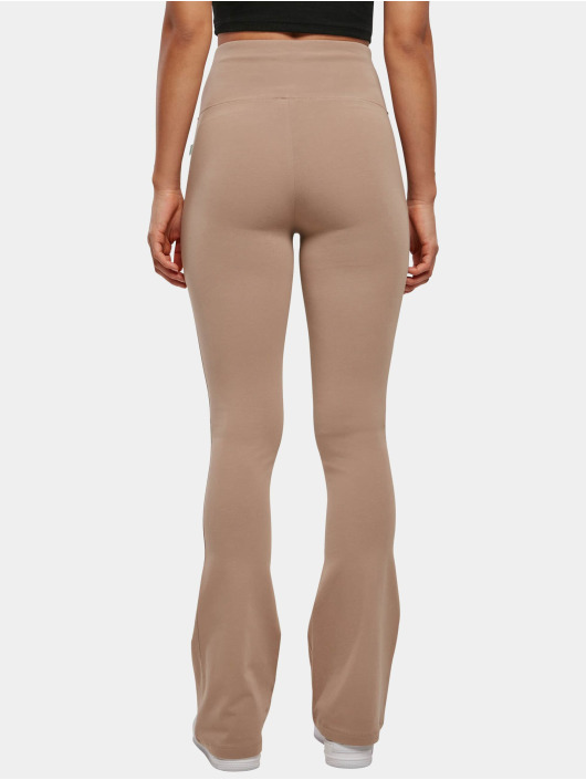 Urban Classics Legging/Tregging Ladies Organic Stretch Jersey Bootcut beige
