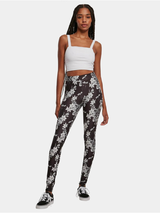 Urban Classics Legging Ladies Soft Aop zwart
