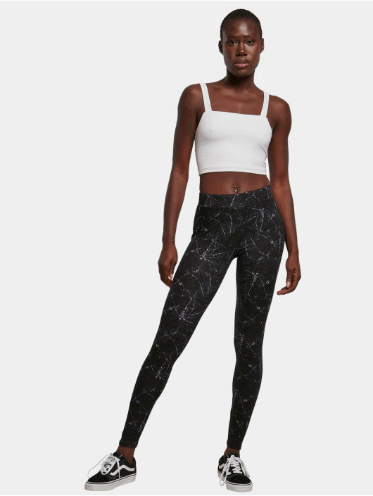 Urban Classics Legging Ladies Soft Aop zwart