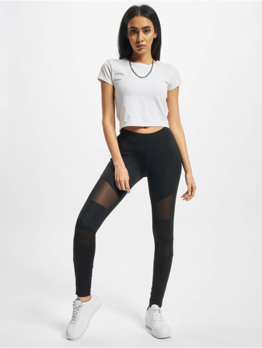 Urban Classics Leggings Ladies Tech Mesh 2-Pack nero