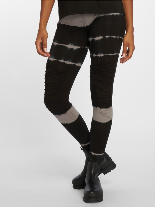 Urban Classics Leggings/Treggings Striped Tie Dye svart