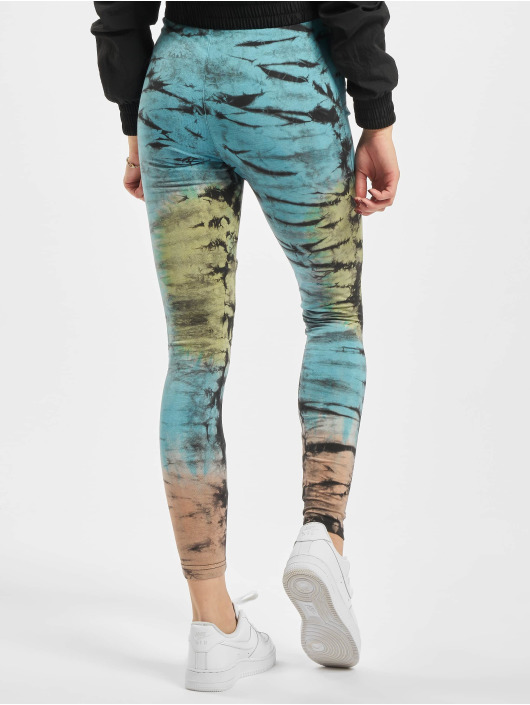 Urban Classics Leggings/Treggings Cotton Tie Dye High Waist svart