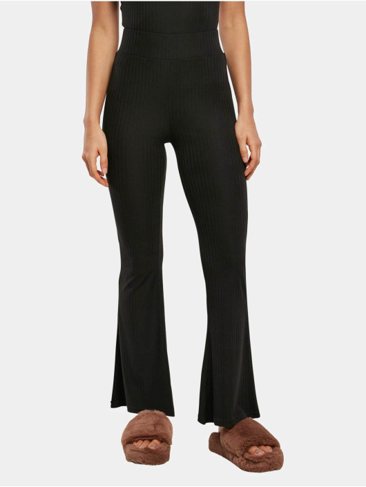 Urban Classics Leggingsit/Treggingsit High Waist Rib musta