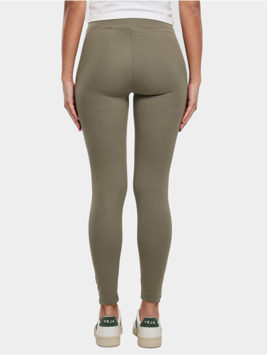 Urban Classics Leggingsit/Treggingsit Ladies High Waist Jersey oliivi