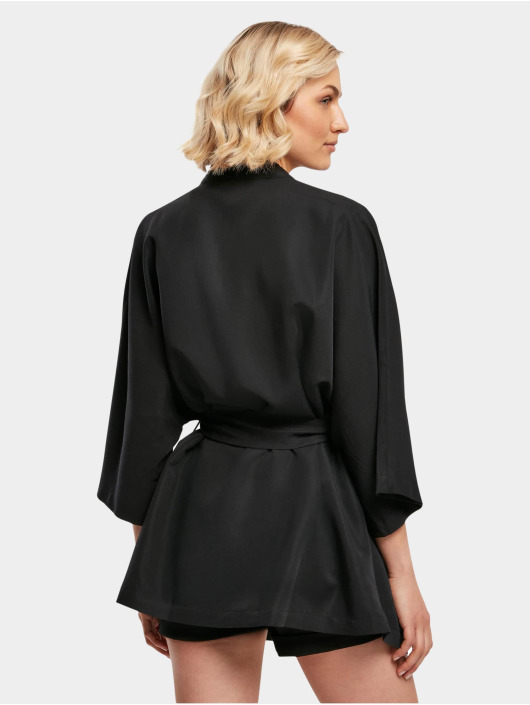Urban Classics Lightweight Jacket Viscose Twill Kimono black
