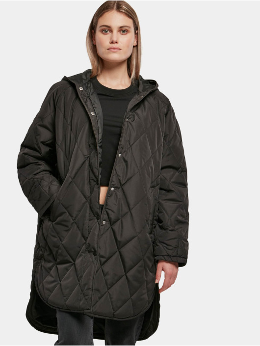 Urban Classics Lightweight Jacket Ladies Oversized Diamond Quilted black