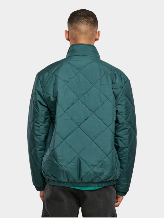 Urban Classics Lightweight Jacket Diamond Quilted Short green
