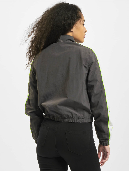 Urban Classics Lightweight Jacket Ladies Short Piped grey