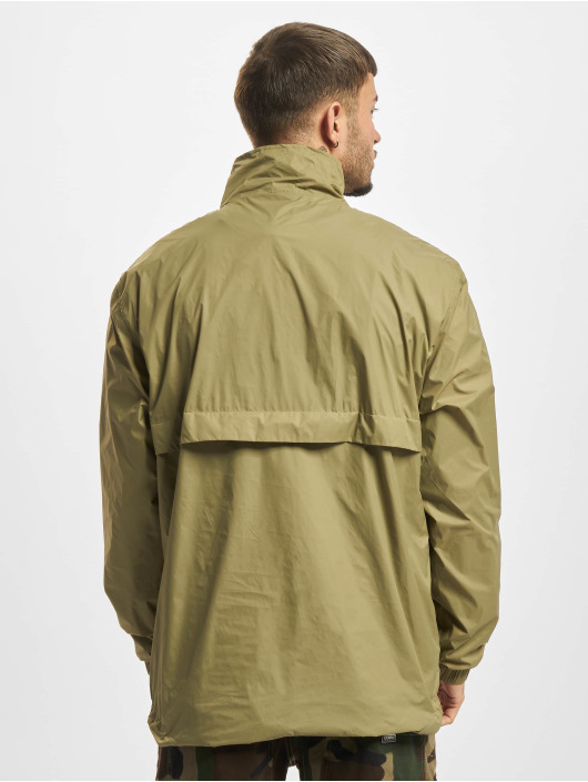 Urban Classics Lightweight Jacket Stand Up Collar Pull Over khaki
