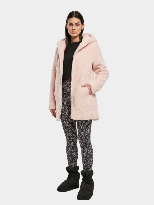 Urban Classics Lightweight Jacket Ladies Sherpa pink