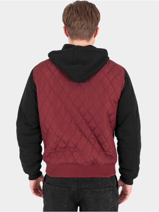 Urban Classics Lightweight Jacket Hooded Diamond Quilt red