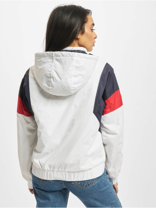 Urban Classics Lightweight Jacket Ladies 3-Tone Padded Pull Over white