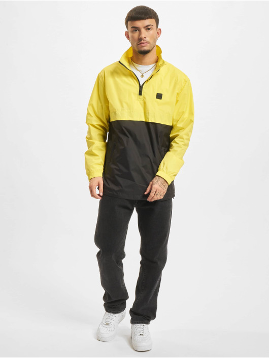Urban Classics Lightweight Jacket Stand Up Collar Pull Over yellow