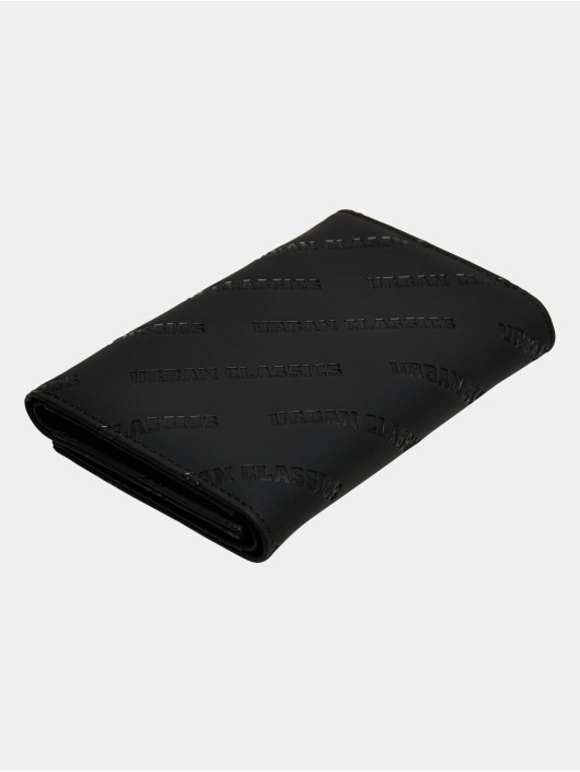 Urban Classics Lompakot Synthetic Leather Allover Logo musta
