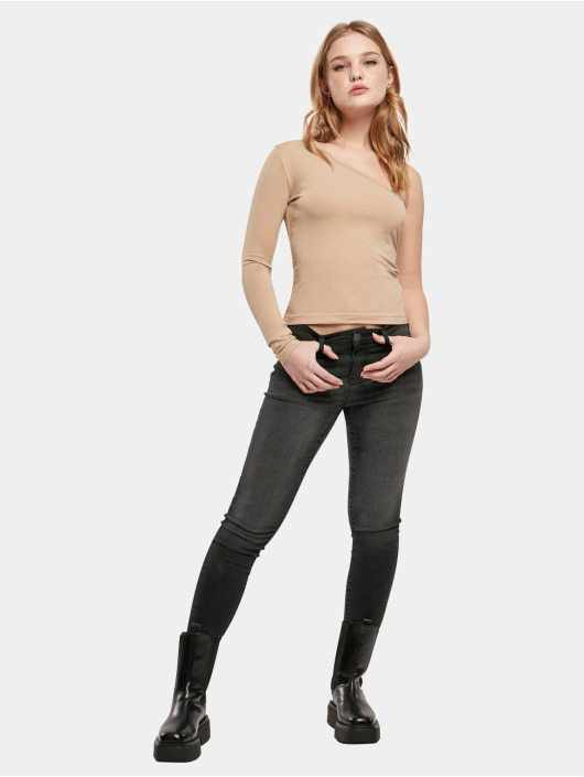 Urban Classics Longsleeve Ladies Asymmetric beige