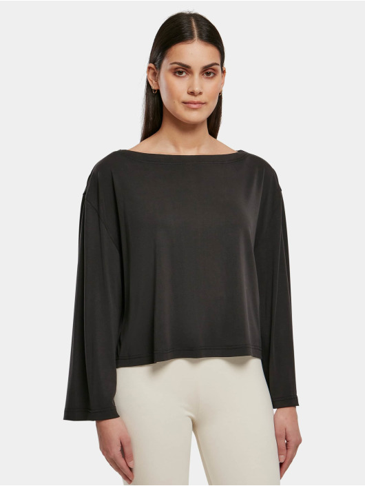 Urban Classics Damen Longsleeve Ladies in schwarz
