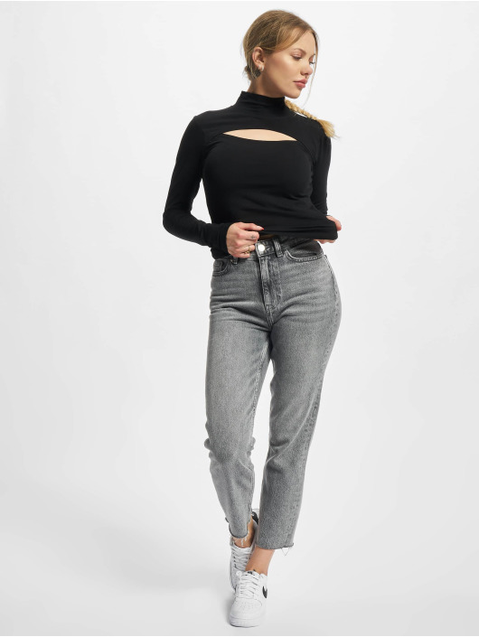 Urban Classics Longsleeve Ladies Cut-Out Turtleneck zwart
