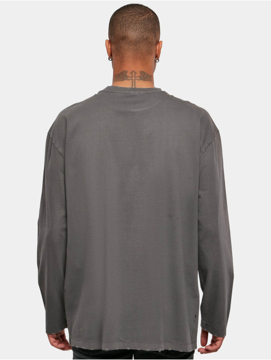 Urban Classics Longsleeve Oversized Distressed zwart