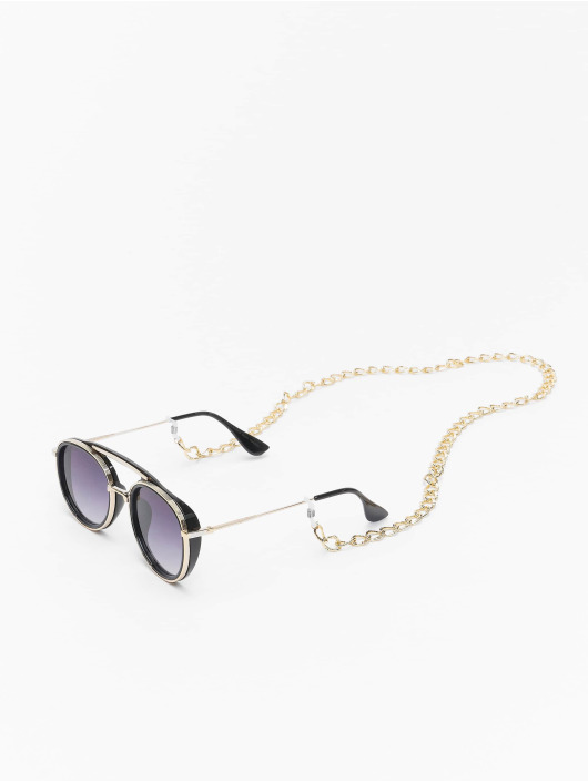 Urban Classics Lunettes de soleil Sunglasses Ibiza With Chain noir