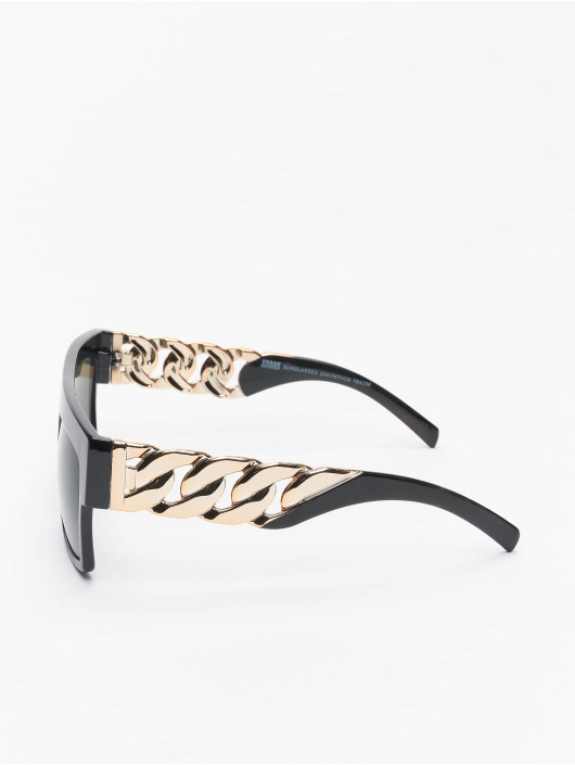 Urban Classics Lunettes de soleil Sunglasses Zakynthos With Chain noir