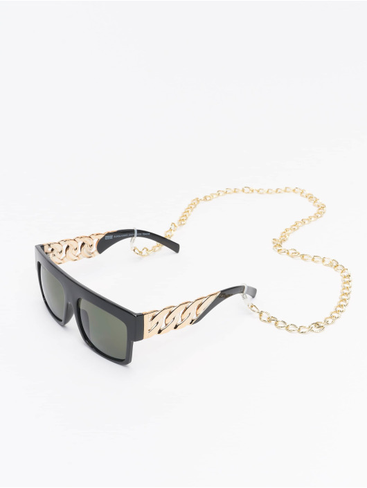 Urban Classics Lunettes de soleil Sunglasses Zakynthos With Chain noir