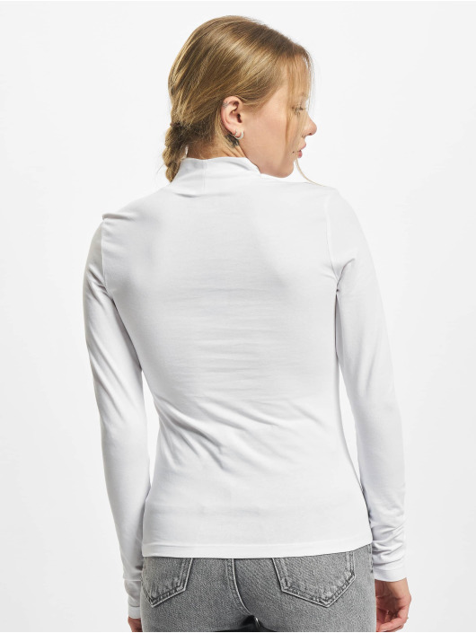 Urban Classics Maglietta a manica lunga Ladies Cut-Out Turtleneck bianco