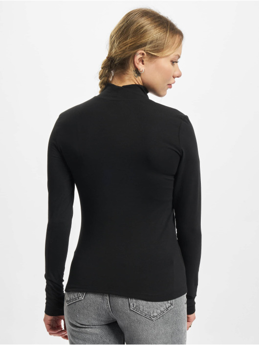 Urban Classics Maglietta a manica lunga Ladies Cut-Out Turtleneck nero