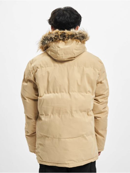 Urban Classics Manteau hiver Chambray Lined beige