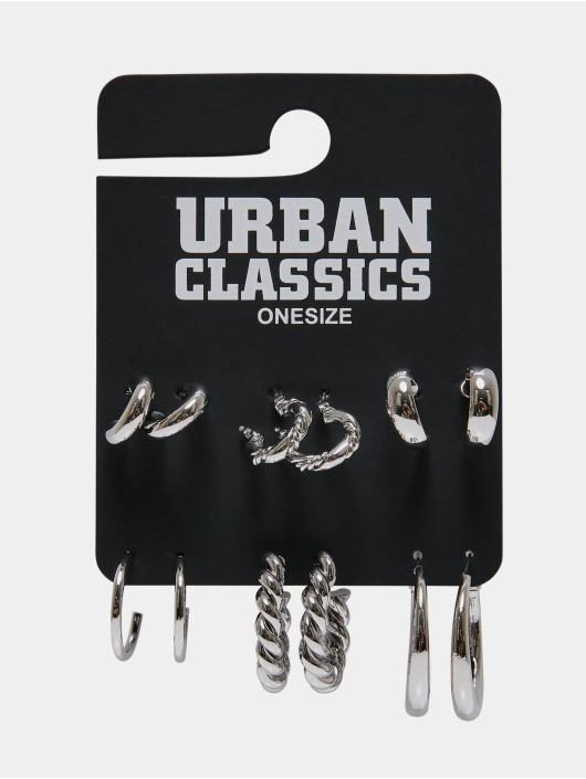 Urban Classics More Small Hoop silver colored