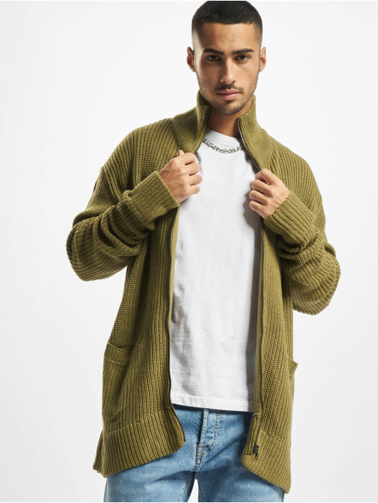 Urban Classics Neuleet Zip oliivi