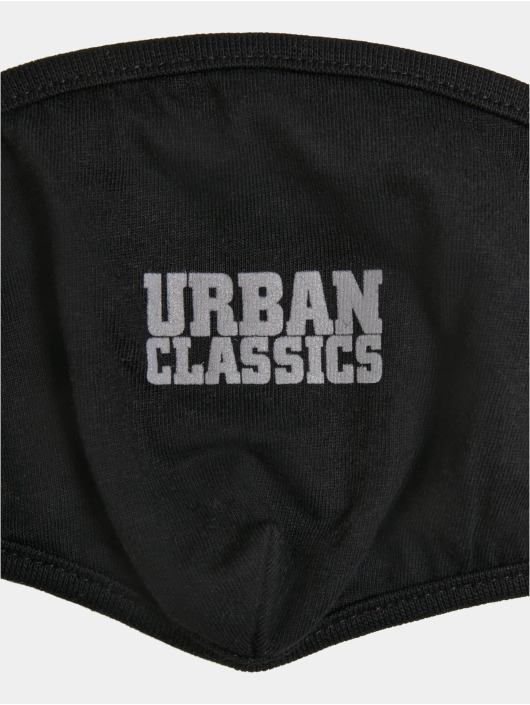 Urban Classics Övriga Cotton Face Mask 2-Pack svart