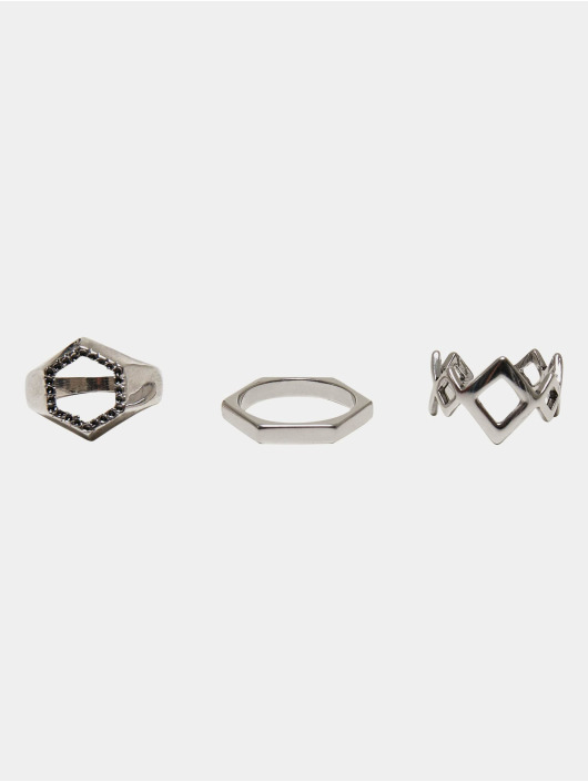 Urban Classics Ostatní Graphic Ring stříbro
