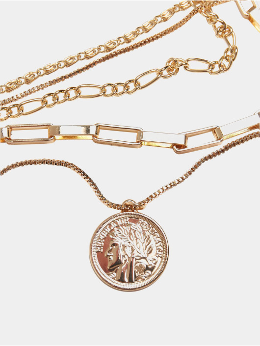 Urban Classics Other Coin Layering Necklace gull