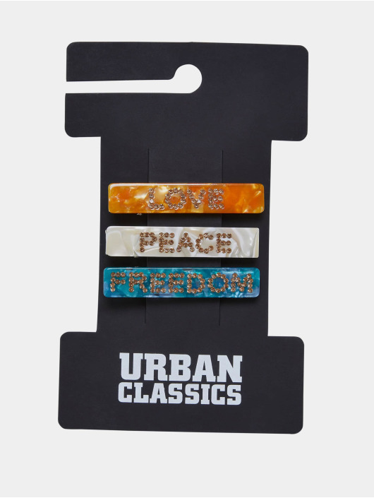Urban Classics Other Statement Hair Clips 3-Pack mangefarget