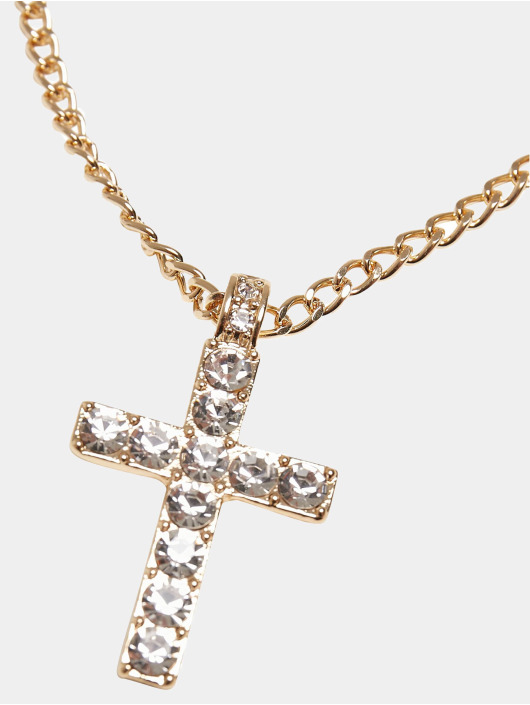 Urban Classics Overige Diamond Cross goud