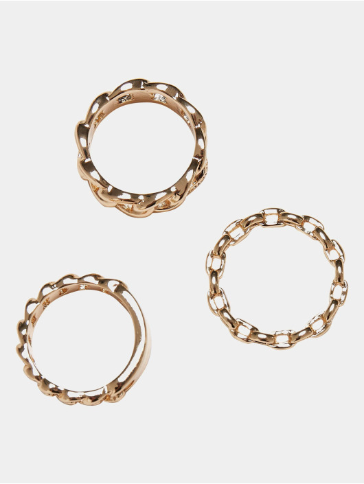 Urban Classics Overige Chain Ring goud