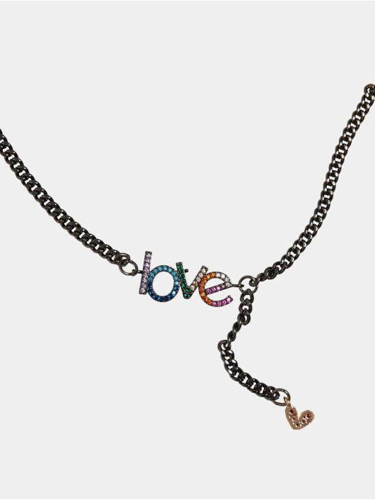 Urban Classics Overige Love Necklace grijs