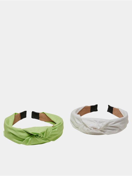 Urban Classics Overige Light Headband With Knot 2-Pack groen