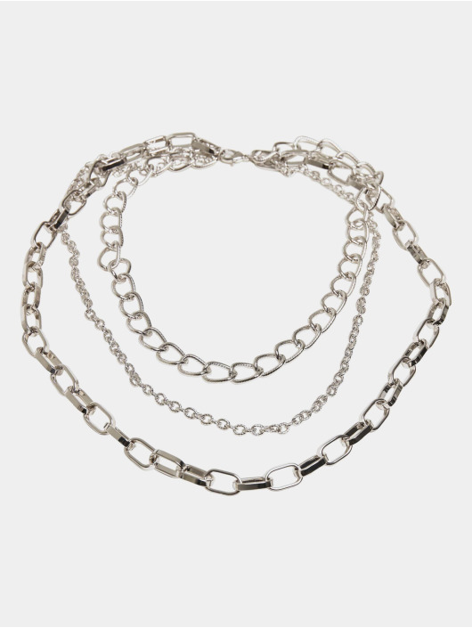 Urban Classics Overige Classic Layering Necklace zilver