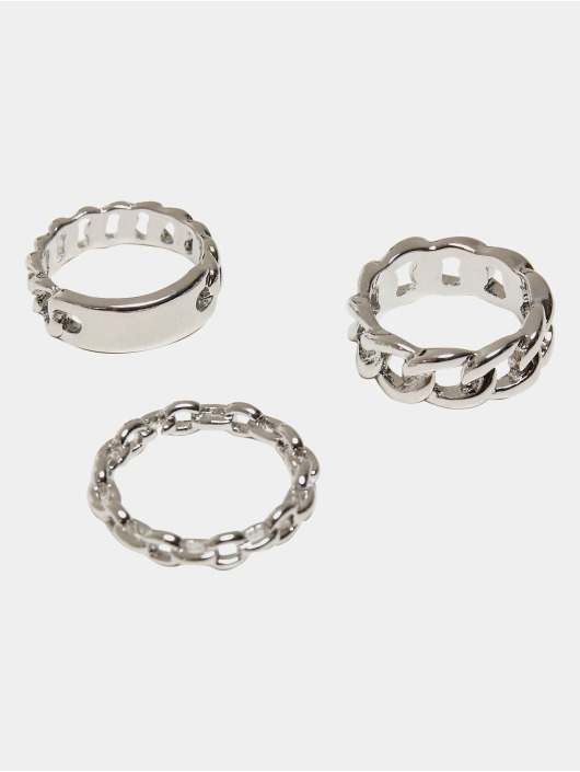 Urban Classics Overige Chain Ring zilver