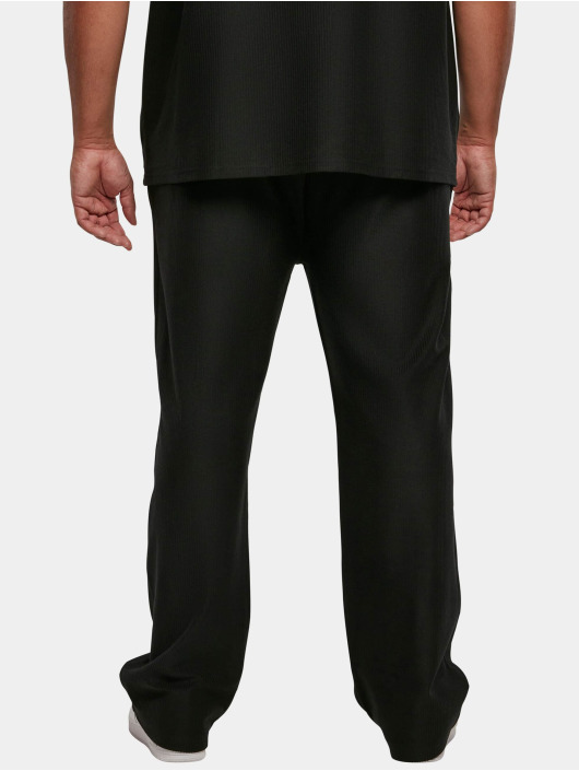 Urban Classics Pantalón deportivo Rib Terry negro